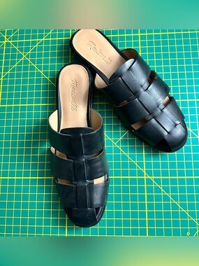 MADEWELL THE DIXON FISHERMAN MULE IN TRUE BLACK